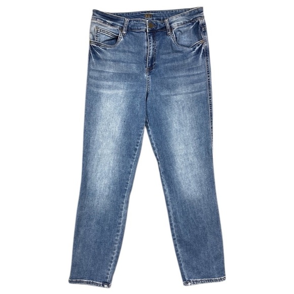 Kut From The Kloth High Rise Ankle Slim Straight Leg Jeans Womens Size 10 - Picture 1 of 8